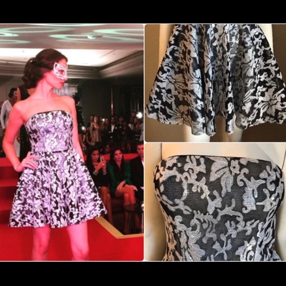 NWT Bebé Strapless Dress Size 8 - Picture 5 of 16